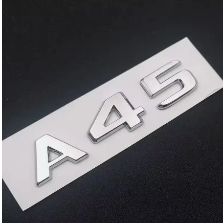 A45 AMG Turbo 4Matic Gloss Black Badge Emblem A Class Mercedes
