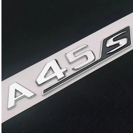 A45 AMG Turbo 4Matic Gloss Black Badge Emblem A Class Mercedes