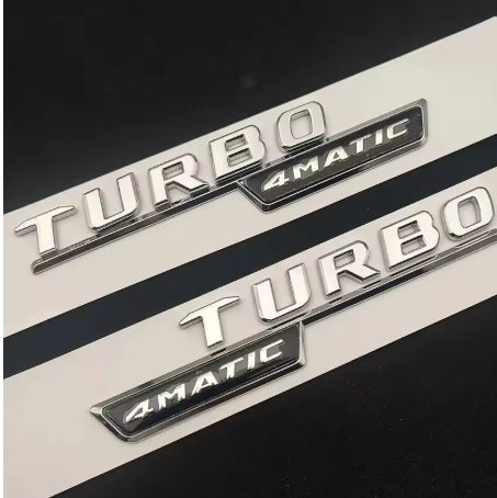 A45 AMG Turbo 4Matic Gloss Black Badge Emblem A Class Mercedes