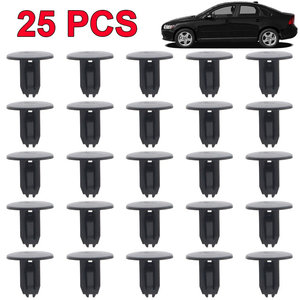 25PCS/Set For Volvo S40 S60 S80 Car Tailgate Boot Lid Trunk Lining Clamp Clips Fastener Retainers OE# 9468278 Car Replacement