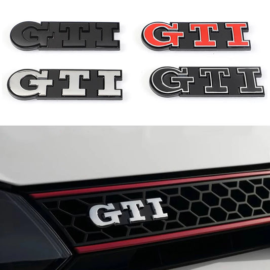 Volkswagen Golf GTI Badge Front Grille Red Metal Emblem (Select Your Colour) 5G0853679PWYR