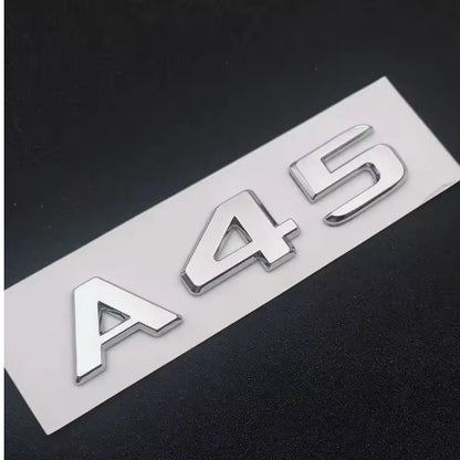 A45 AMG Turbo 4Matic Gloss Black Badge Emblem A Class Mercedes