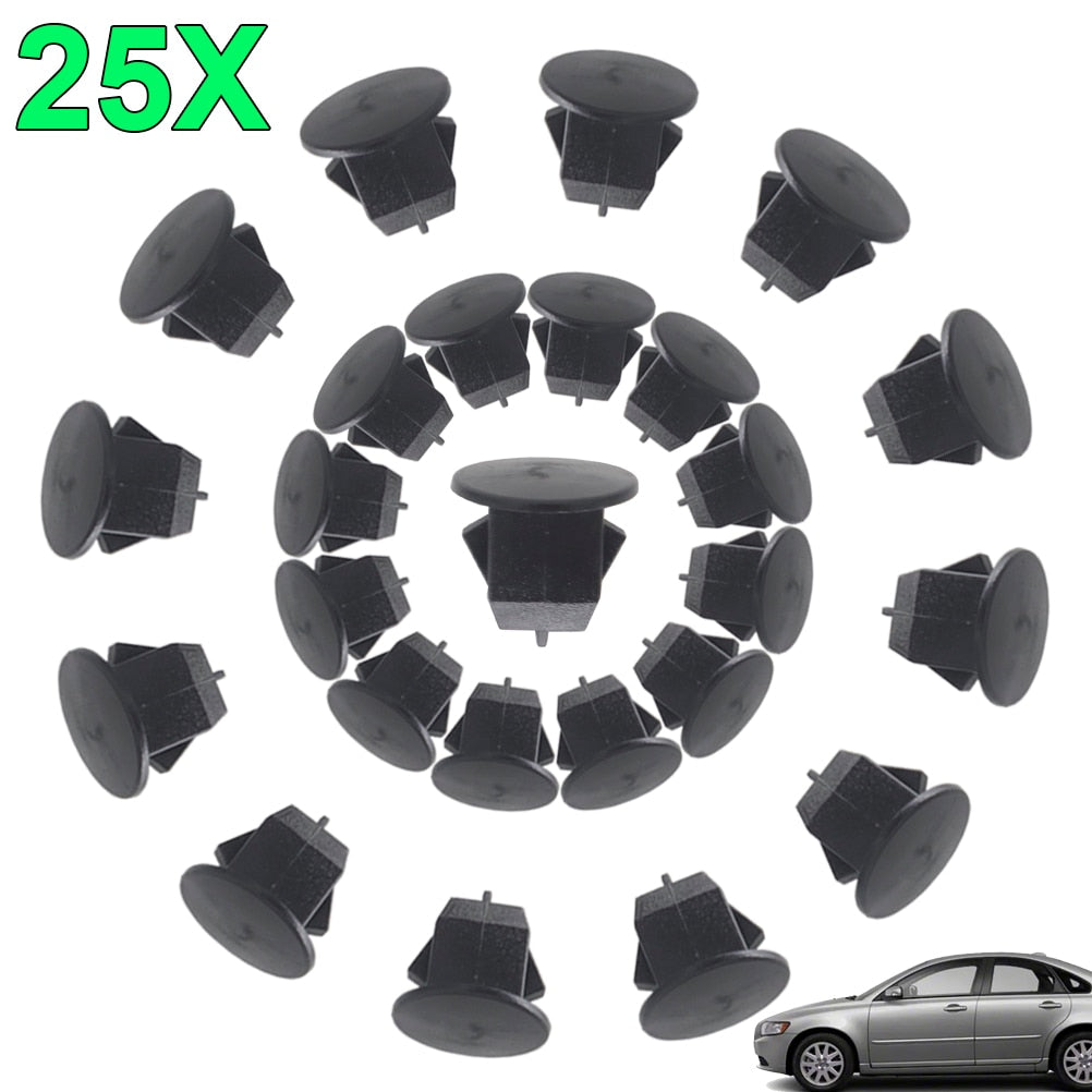 25PCS/Set For Volvo S40 S60 S80 Car Tailgate Boot Lid Trunk Lining Clamp Clips Fastener Retainers OE# 9468278 Car Replacement