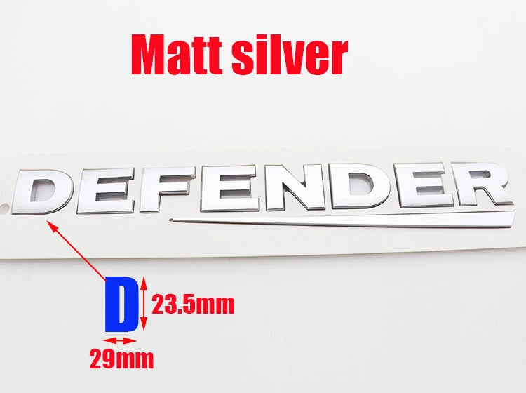 Range Rover SUV DEFENDER Auto Parts Rear Logo Decorate Badge