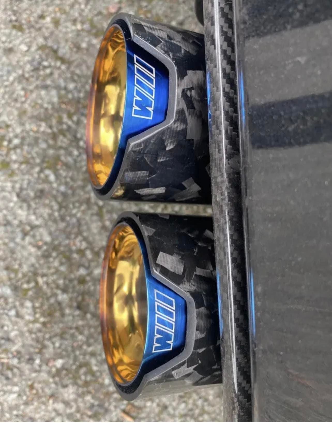 BMW Forged Carbon Fibre Exhaust Tips X4