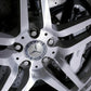 4x Blue Mercedes Benz Alloy Wheel Centre Caps 75mm Badges Hub Emblem