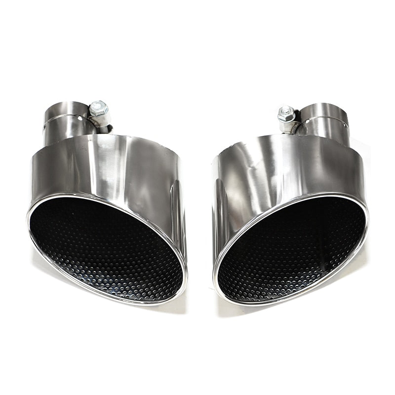 1 Pair Exhaust Tip For Audi A4 A5 A6 A7 Up To RS4 RS5 RS6 RS7