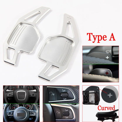 Car Steering Wheel Paddle Extension Shifters Shift Sticker Decoration For Audi Q7 2006 2007 2008 2009 2010 2011 2012 2013 2014