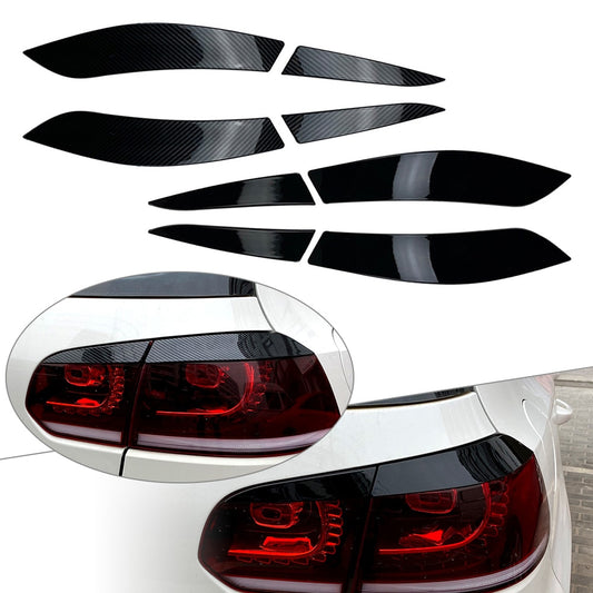 4Pcs Auto Rear Tail Light Lamp Eyelid Trim Cover For VW Golf 6 2008-2013 For Volkswagen Golf MK6 2008 2009 2010 2011 2012 2013