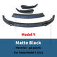 Front Bumper Lip Chin Carbon Fiber Body Kit Spoiler Deflector Tuning Accessories For Tesla Model 3 Y 2017 2018 2019 2020 2021