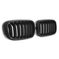 1 Pair Car Glossy/Matte Black Front Bumper Double 2 Slat Kidney Grilles For BMW F15 F16 X5 X6 F85 F86 X5M X6M 2014-2017 Grilles
