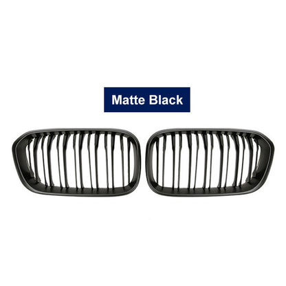 Car Front Bumper Grilles Kidney Racing Grill For BMW 1 Series F20 F21 LCI 120i 2016 2017 Double Slat Replacement Grille