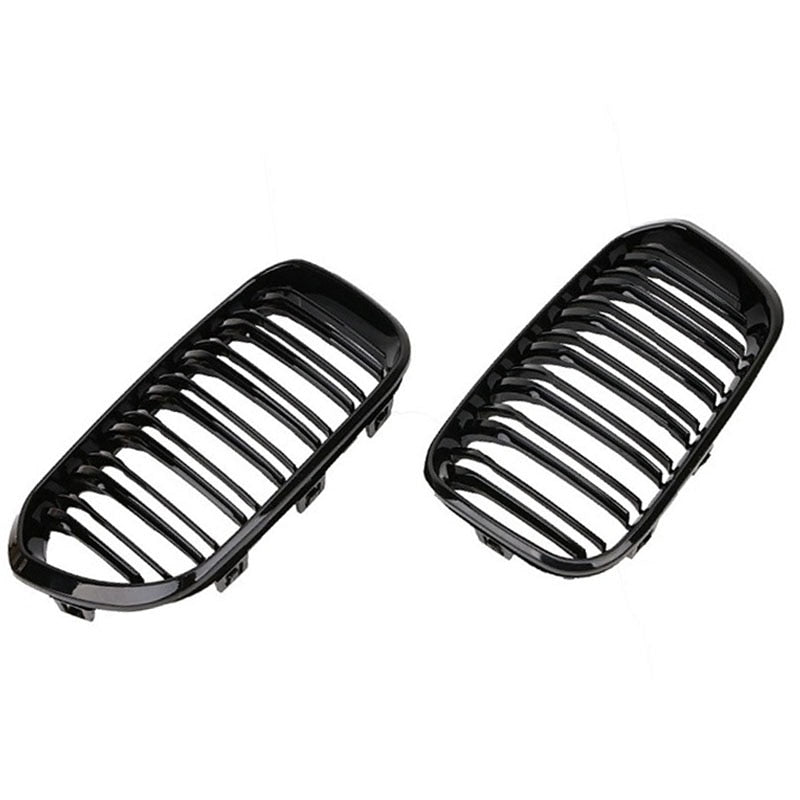 Car Front Bumper Grilles Kidney Racing Grill For BMW 1 Series F20 F21 LCI 120i 2016 2017 Double Slat Replacement Grille