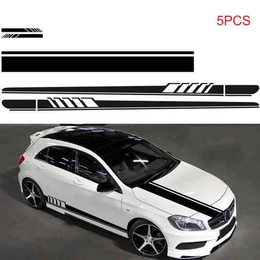 Mercedes Fashion car fringe pattern of general design car stickers decoration waist vinyl hood rearview mirror door accessories