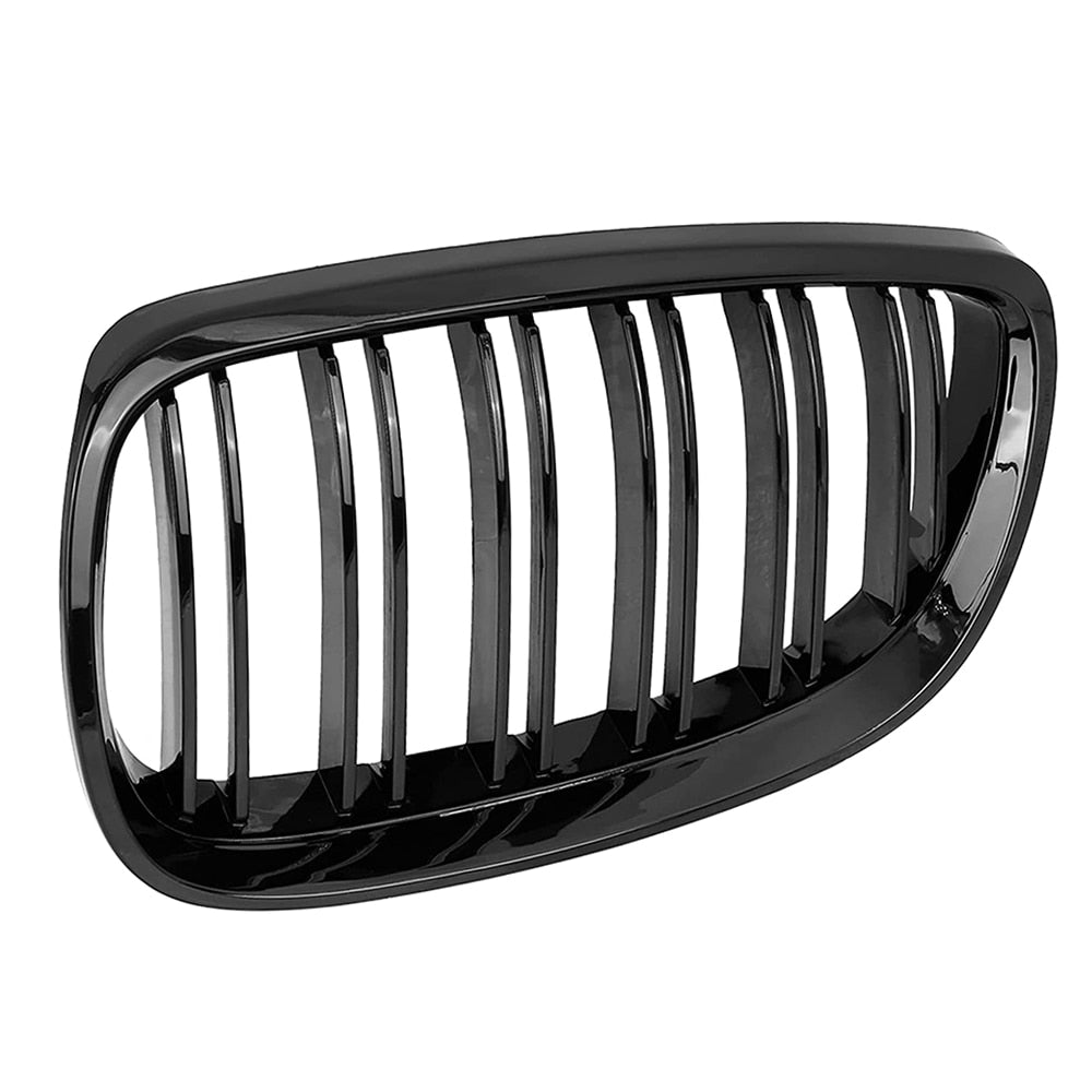 Front Bumper Kidney Grill for BMW E92 E93 M3 2006-2009 Gloss Black Dual Line Grille Car Styling Racing Grilles Replacement Part