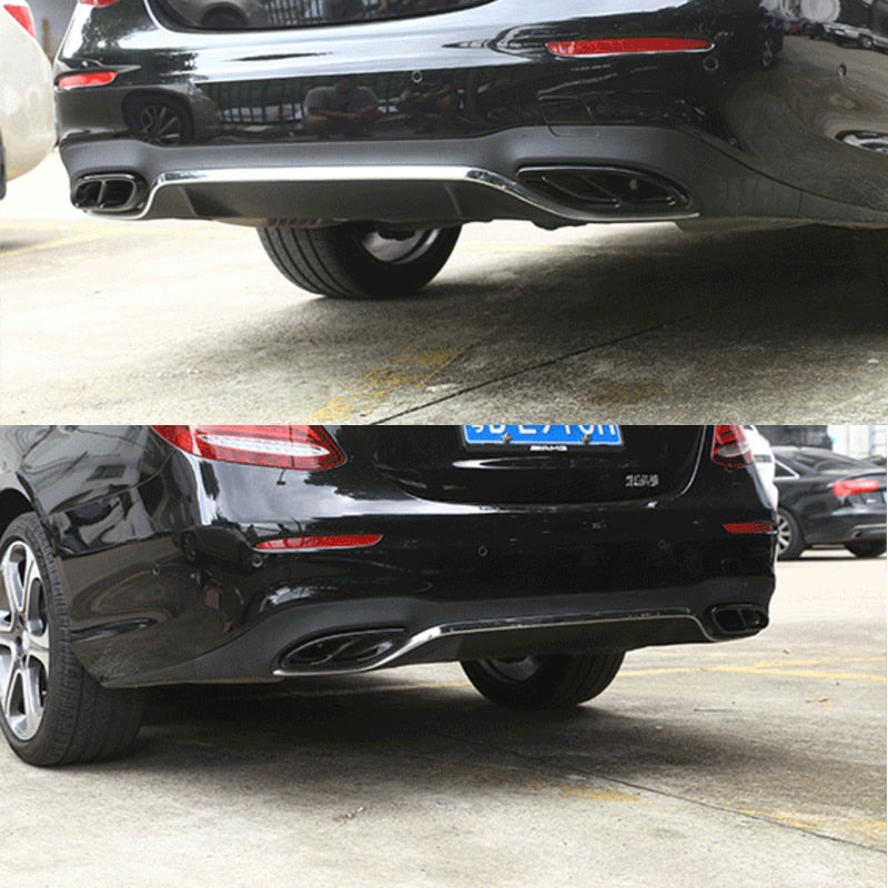 Black sliver Exhaust Tip Muffler Pipe Cover For A Class W176 B class w246 Mercedes Benz W212 W213 W205 X253 C180 C200 tail pipe