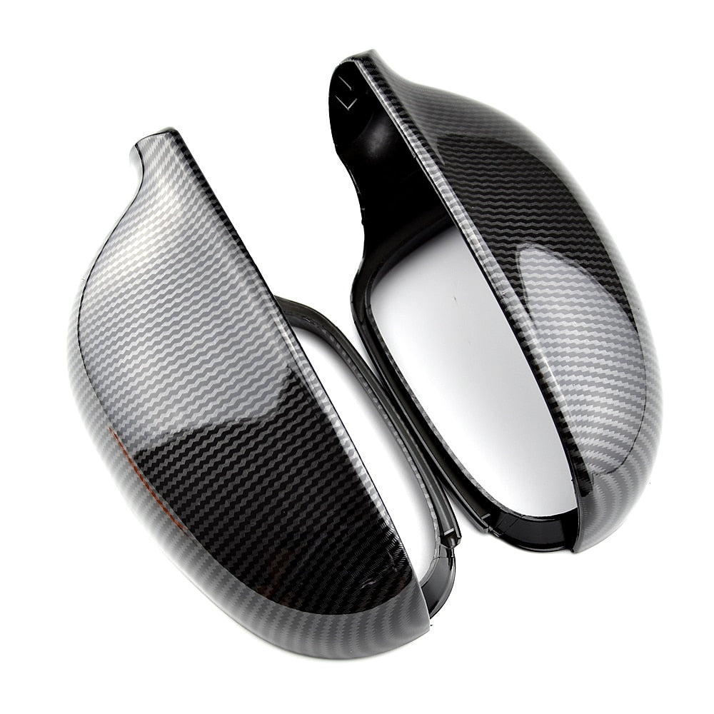 Volkswagen Golf Mk5 Carbon Fibre / Gloss Black Wing Mirror Covers Caps