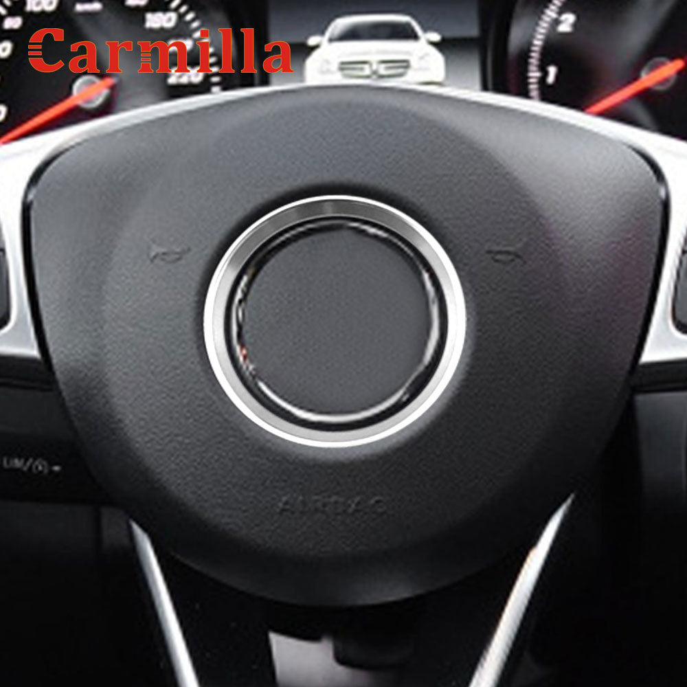 Car Steering Wheel Center Emblem Decoration Rings Stickers Cover for Mercedes Benz GLE CLA GLA W213 W246 W205 C117 Accessories