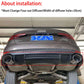 1 Pair Exhaust Tip For Audi A4 A5 A6 A7 Up To RS4 RS5 RS6 RS7 Muffler Tip Tailpipe For Audi Stainless Steel Exhaust Pipe
