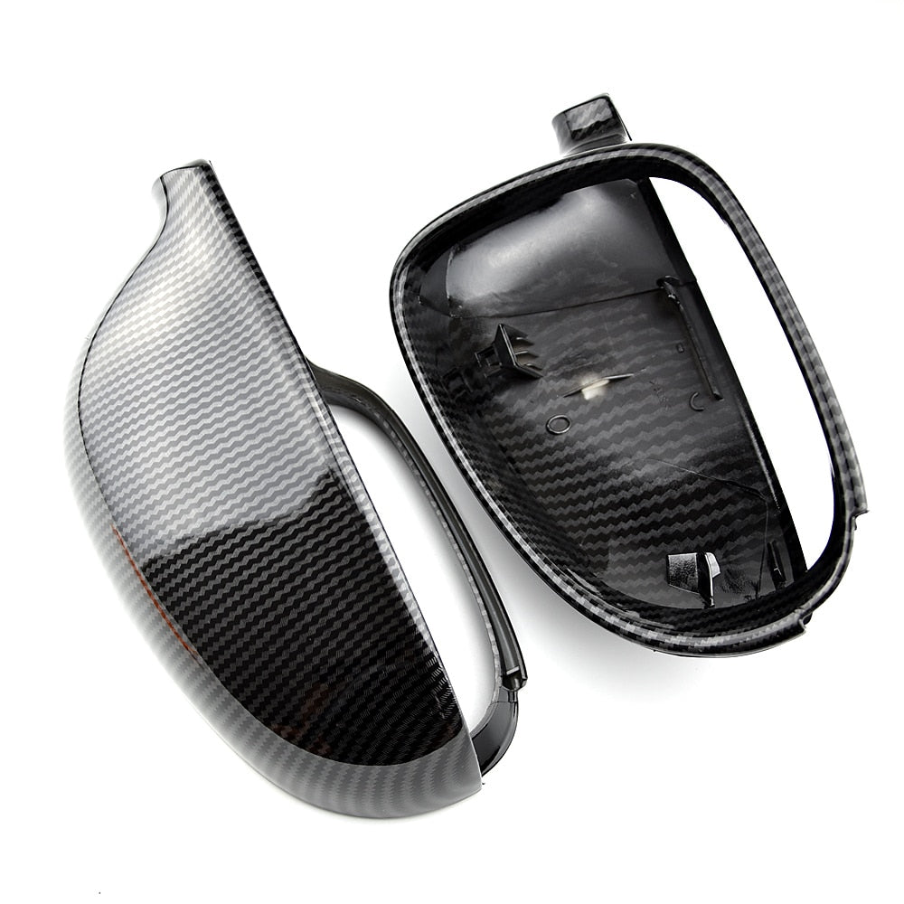 Volkswagen Golf Mk5 Carbon Fibre / Gloss Black Wing Mirror Covers Caps