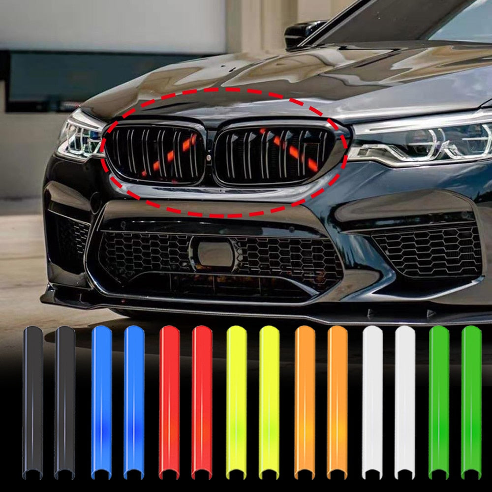 Front Kidney Grille Cover Frame Trim Strips For BMW F20 F21 F22 F23 F30 F31 F32 F33 F44 F45 1 2 3 4 Series M Sport Style Sticker