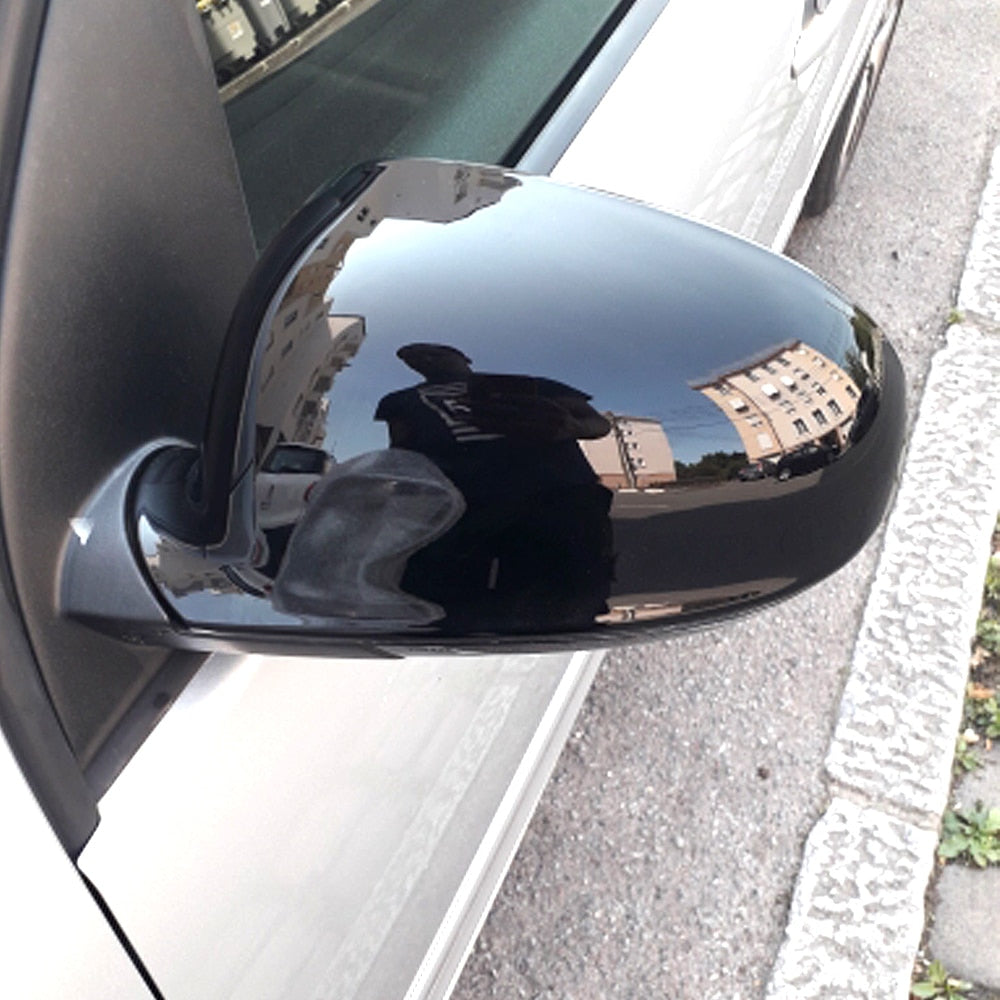 Volkswagen Golf Mk5 Carbon Fibre / Gloss Black Wing Mirror Covers Caps