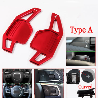 Audi A4 B8 A3 8P S3 A5 A6 S6 C6 Q5 A8 R8 TT TTS 2006 2011 Car Steering Wheel Paddles Shifter Extension DSG 1Pair Red Black