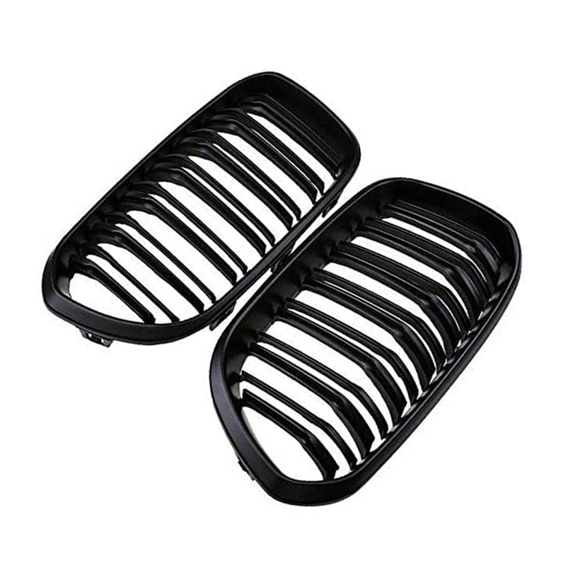 Car Front Bumper Grilles Kidney Racing Grill For BMW 1 Series F20 F21 LCI 120i 2016 2017 Double Slat Replacement Grille