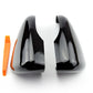 Volkswagen VW GOLF 6 VI MK6 GTI R line R20 Touran Gloss Black Side Wing Rearview Mirror Cover Trim Replacement Caps Case