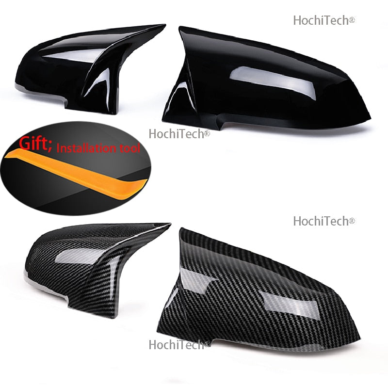 BMW 1 2 3 4 Series F20 F30 F31 F32 F36 2012 - UP 320i 328i 330d 335i M3 M4 Look Replacement style Carbon Fiber Mirror Cover