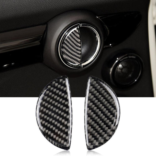 Carbon fiber inner door handle cover sticker Interior modification for Mini Cooper R55/R56/R60/R61 F55 F54 F60