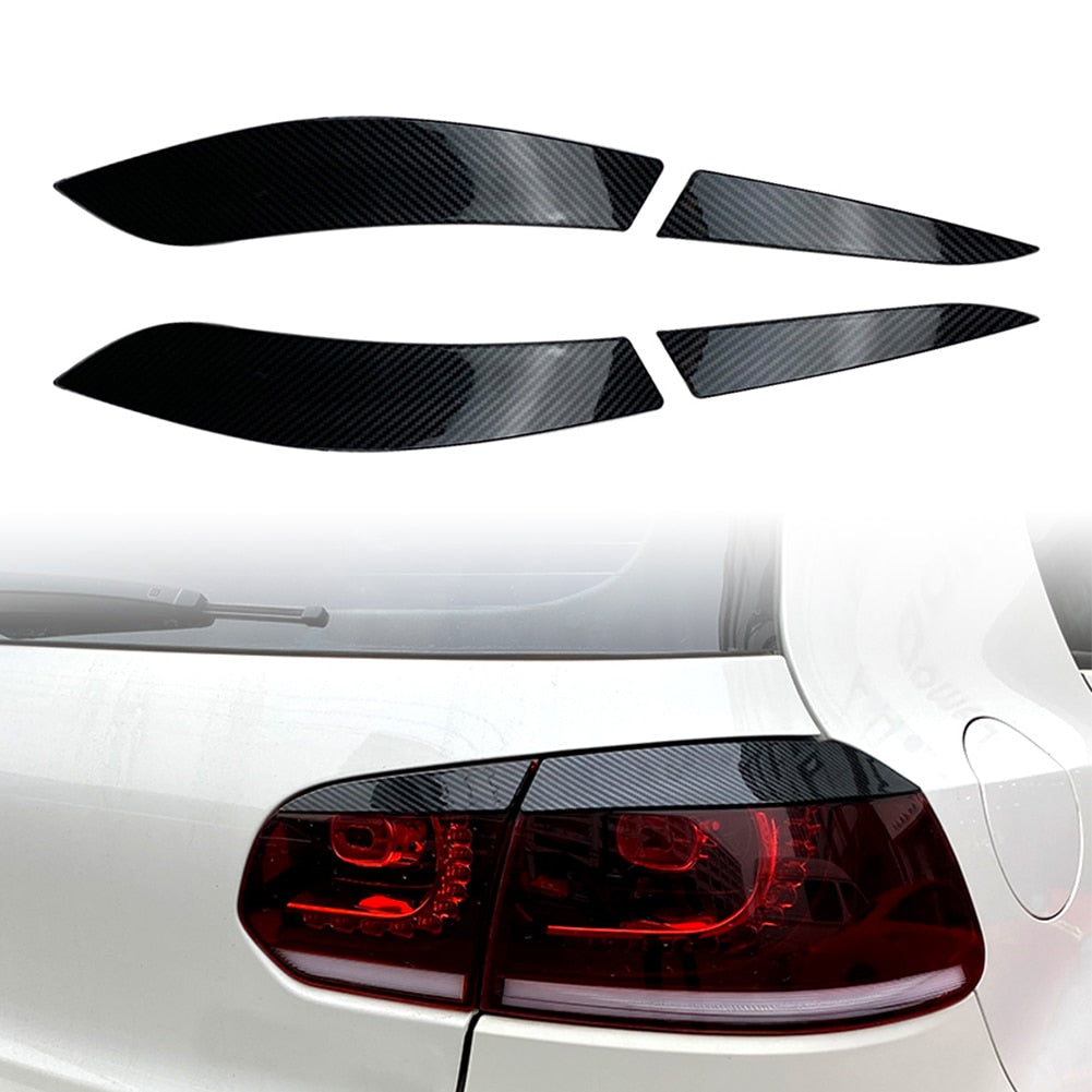 4Pcs Auto Rear Tail Light Lamp Eyelid Trim Cover For VW Golf 6 2008-2013 For Volkswagen Golf MK6 2008 2009 2010 2011 2012 2013