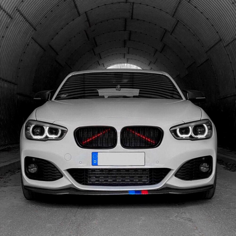 Front Kidney Grille Cover Frame Trim Strips For BMW F20 F21 F22 F23 F30 F31 F32 F33 F44 F45 1 2 3 4 Series M Sport Style Sticker