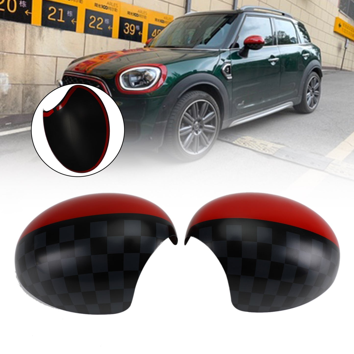 MINI R56 Cooper R56 R55 R57 R58 R60 R61 Car Rearview Side Mirror Cover Cap Electric Power Auto Folding Outside Parts