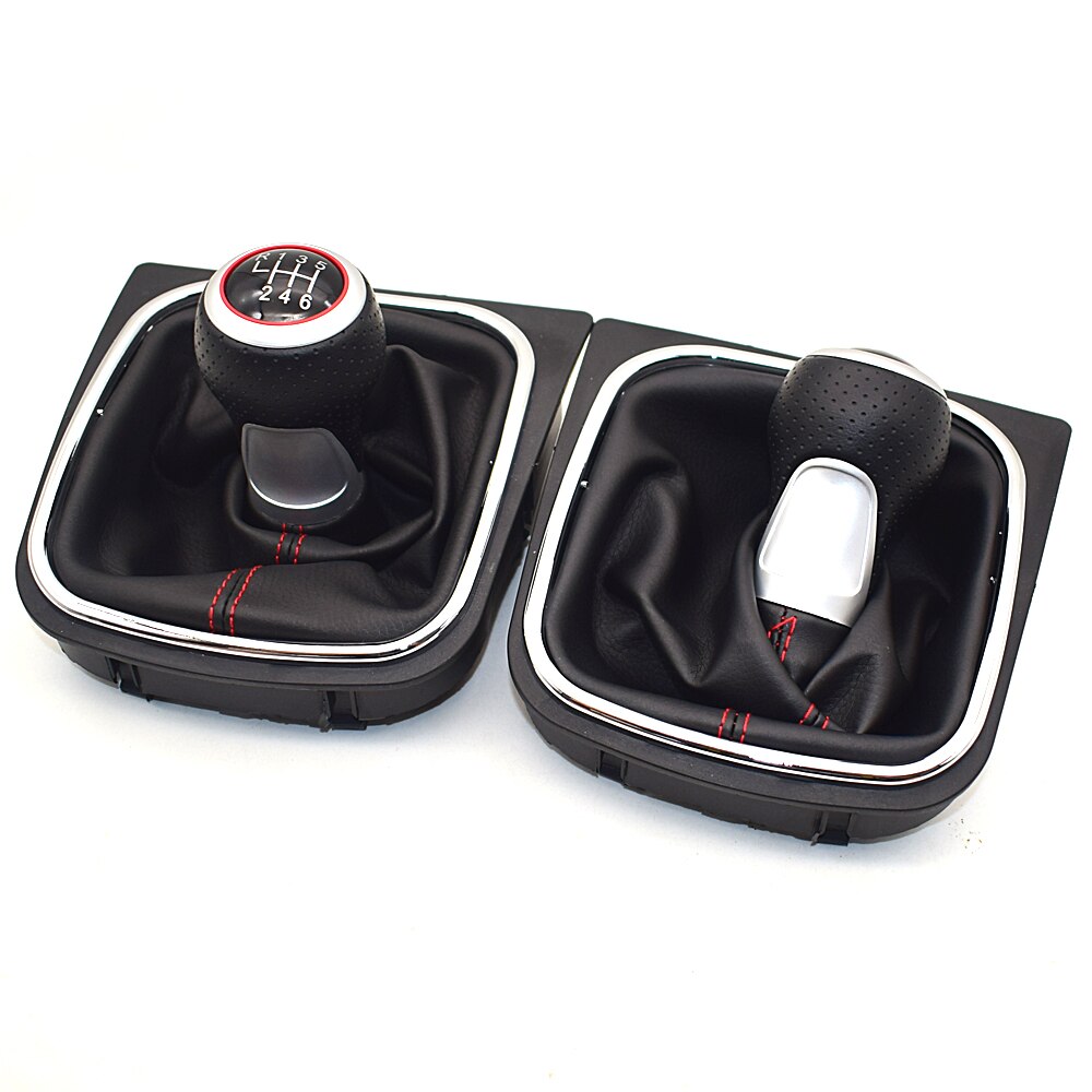 VW Golf 5 MK5 R32 GTD GTI 2004 2005 2006 2007 2008 2009 Car 6 Speed Car Gear Stick Level Shift Knob With Leather Boot