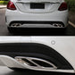 Black sliver Exhaust Tip Muffler Pipe Cover For A Class W176 B class w246 Mercedes Benz W212 W213 W205 X253 C180 C200 tail pipe
