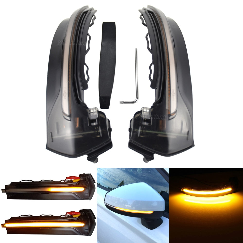 Flowing Flashing Mirror Lamp Dynamic Blinker LED Turn Signal Light For Audi A3 8V S3 RS3 2013 2014 2015 2016 2017-2020