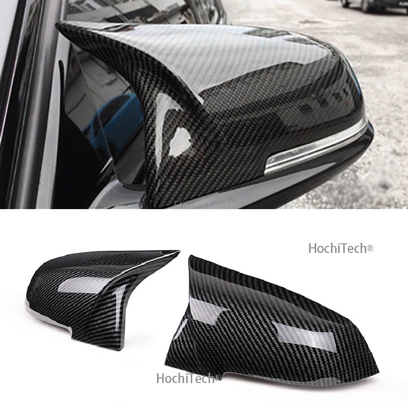 BMW 1 2 3 4 Series F20 F30 F31 F32 F36 2012 - UP 320i 328i 330d 335i M3 M4 Look Replacement style Carbon Fiber Mirror Cover