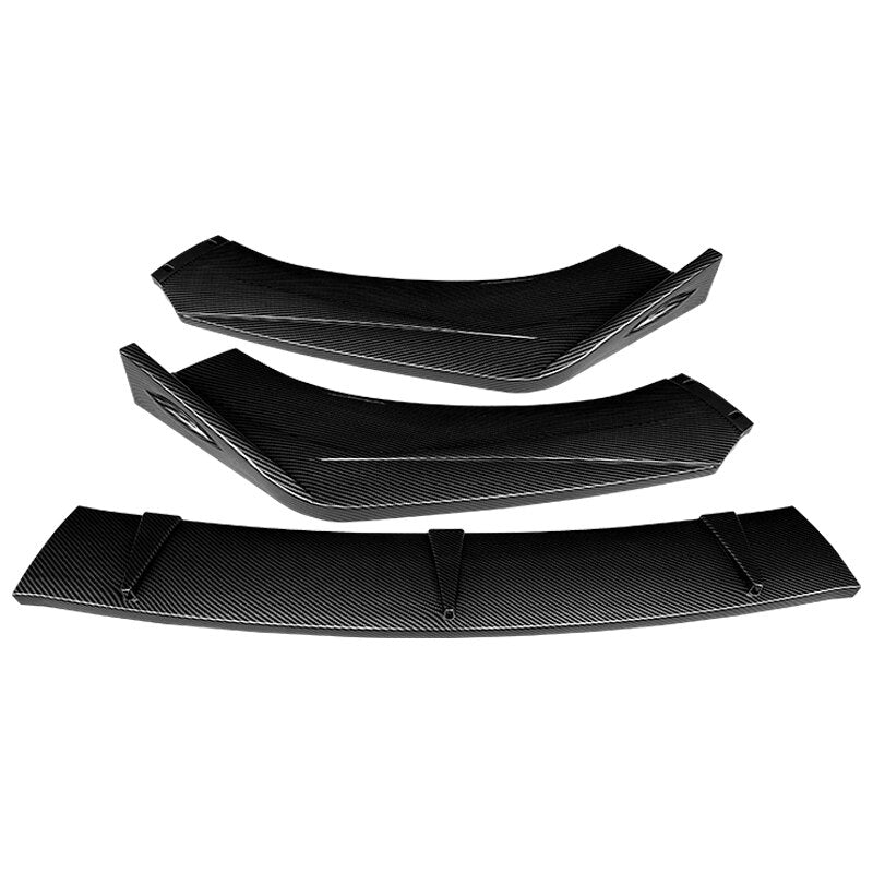 Car Front Bumper Splitter Lip Body Kit Spoiler Diffuser Deflector Carbon Fiber Look Accessories For Audi A5 2012 2014 2015 2016