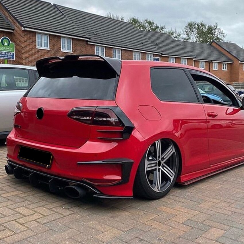 Rear Roof Spoiler Wing For VW Golf 6 7 7.5 VI VII MK6 7 7.5 GTI GTD R  2009-2020 Gloss Black Maxton Style Body Kits Tuning