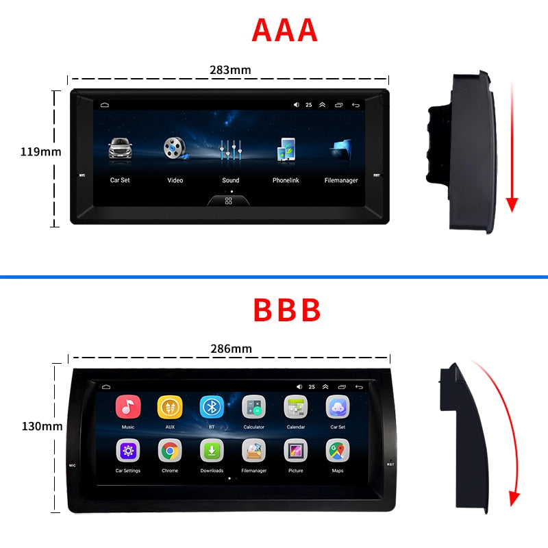 Factory Price 2Din Android11 10.25inch Bluetooth GPS Navigation For BMW X5 E38 E39 E53 Car Stereo Audio Autoradio Video Players