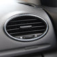 4PCS For Ford Focus 2 2005-2013 air conditioning ABS chrome trim outlet decoration circle ring auto accessories