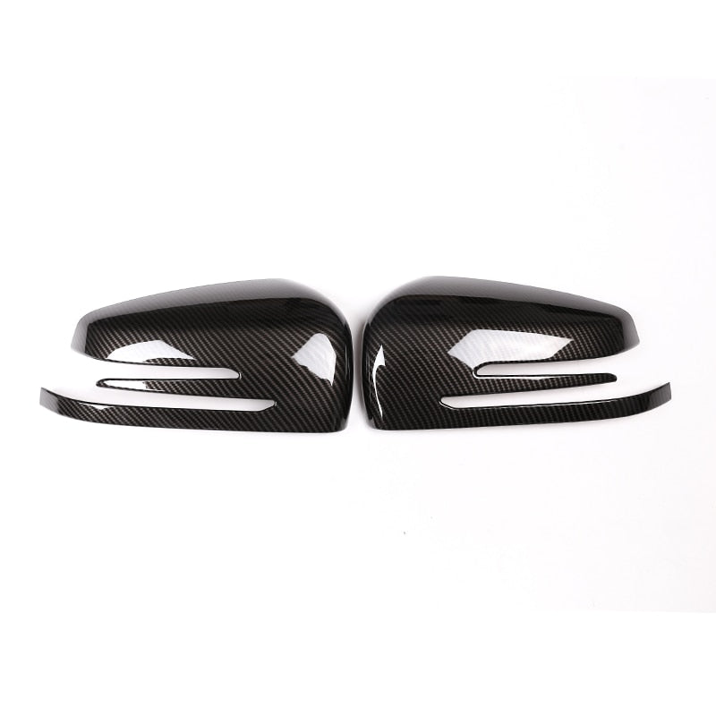 Mercedes Benz A B C E S CLA GLA GLK CLS Class W176 W204 W117 X156 X204 Carbon Fiber Side Door Rearview Mirror Cap Cover Trim