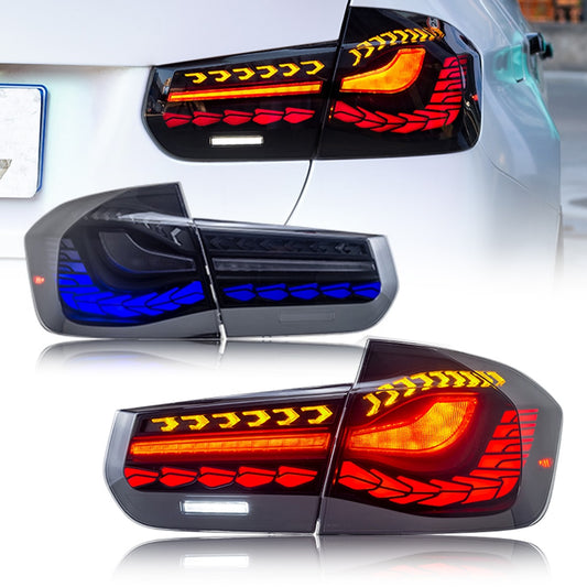 Tail Lights For BMW F30 F35 F80 316i 318i 320i 330i M3 3 Series 2013-2018 Start Up Animation Taillights Assembly A touch of Blue