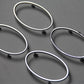 4PCS For Ford Focus 2 2005-2013 air conditioning ABS chrome trim outlet decoration circle ring auto accessories