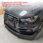 3 Pieces Car Accessories Front Bumper Splitter Lip Diffuser Spoiler Body Kit Protector Cover For Audi A1 2011 13 15 16 18 2019