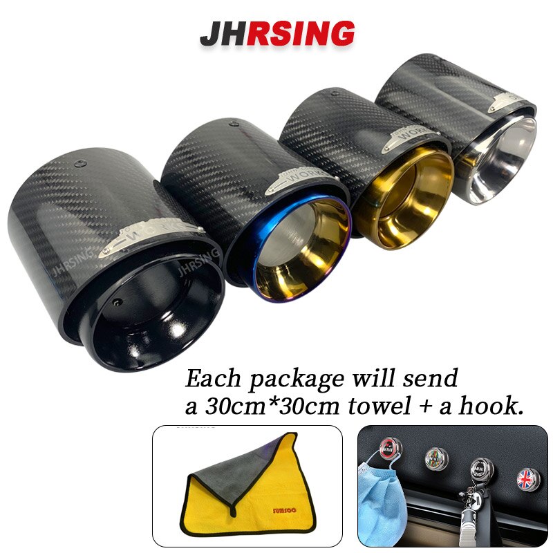 Carbon Fiber Mini Exhaust Tip Muffler Tips Fit for R55 R56 R57 R58 R59 R60 R61 F54 F55 F56 F57 F60 mini Cooper