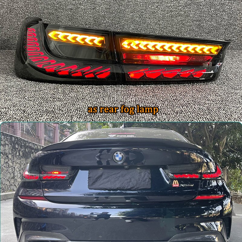 Rear Running Light + Brake + Reverse Lamp +Turn Signal LED Taillight DRL LED Tail Light Assembly For BMW G20 G28 2019-2021