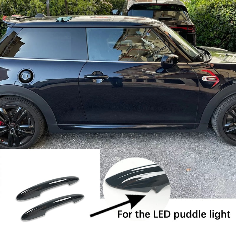 2PCS In Set Gloss Black Door Handle Cover Sticker Trim For MINI Cooper S JCW F56 F57 Car-Styling Exterior Parts Accessories