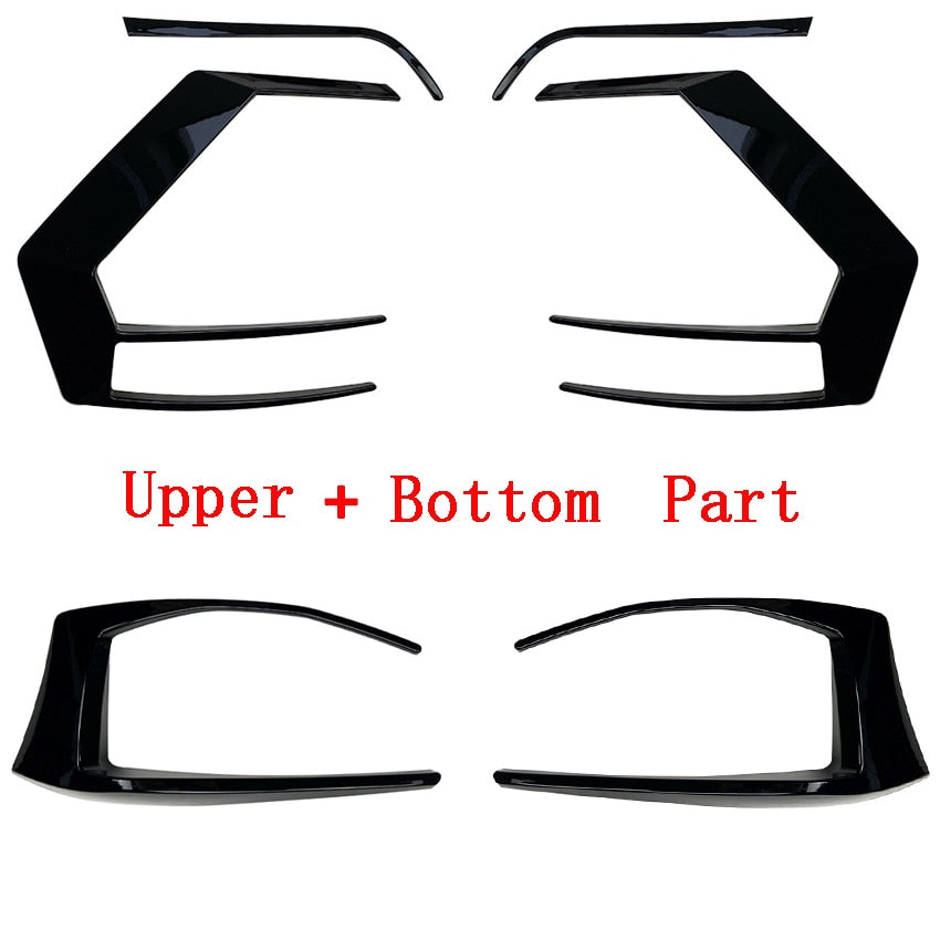 Rear Bumper Splitter Canard Spoiler Auto Exterior Parts For VW Golf 7 MK7 GTI R GTD R400 2012 2013 2014 2015 Black